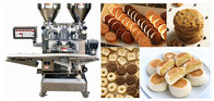 Biscoito horizontal de 2 funis que faz a máquina para tortas roladas, máquina do fabricante do biscoito