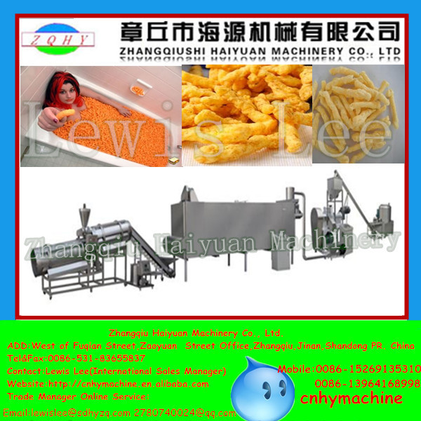 2015 naks aplicáveis globais NOVOS do nik de Haiyuan que fazem a maquinaria, ondas do milho que fazem a máquina, Kurkure que faz a máquina
