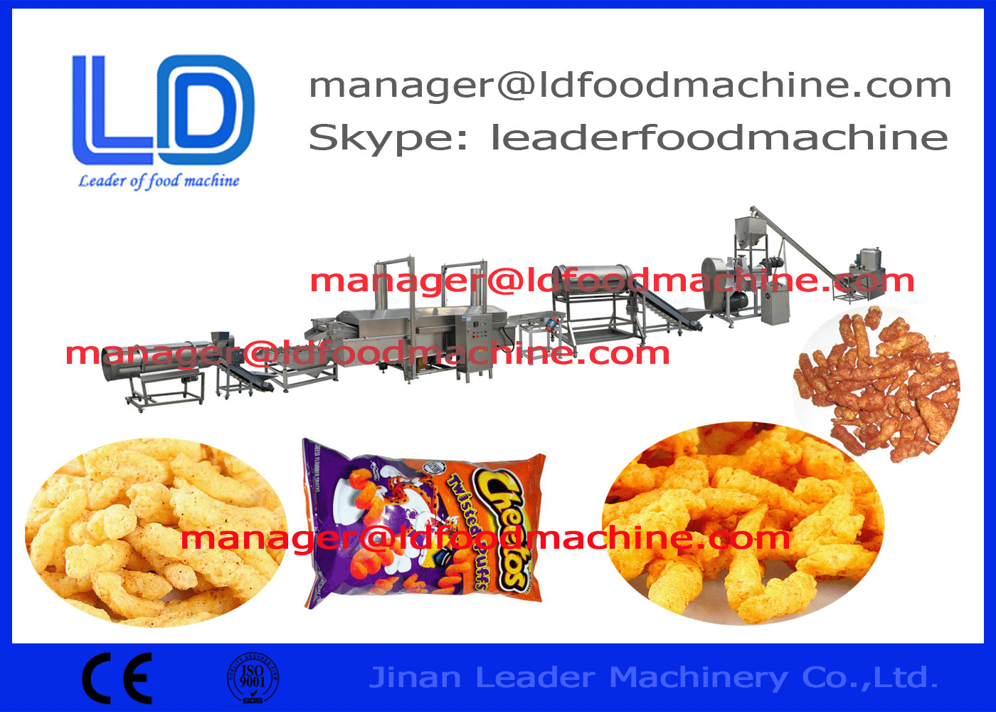 O NAK Kurkure de Cheetos/Nik que faz a máquina, Nik Naks/milho ondula a linha de produção alimentar