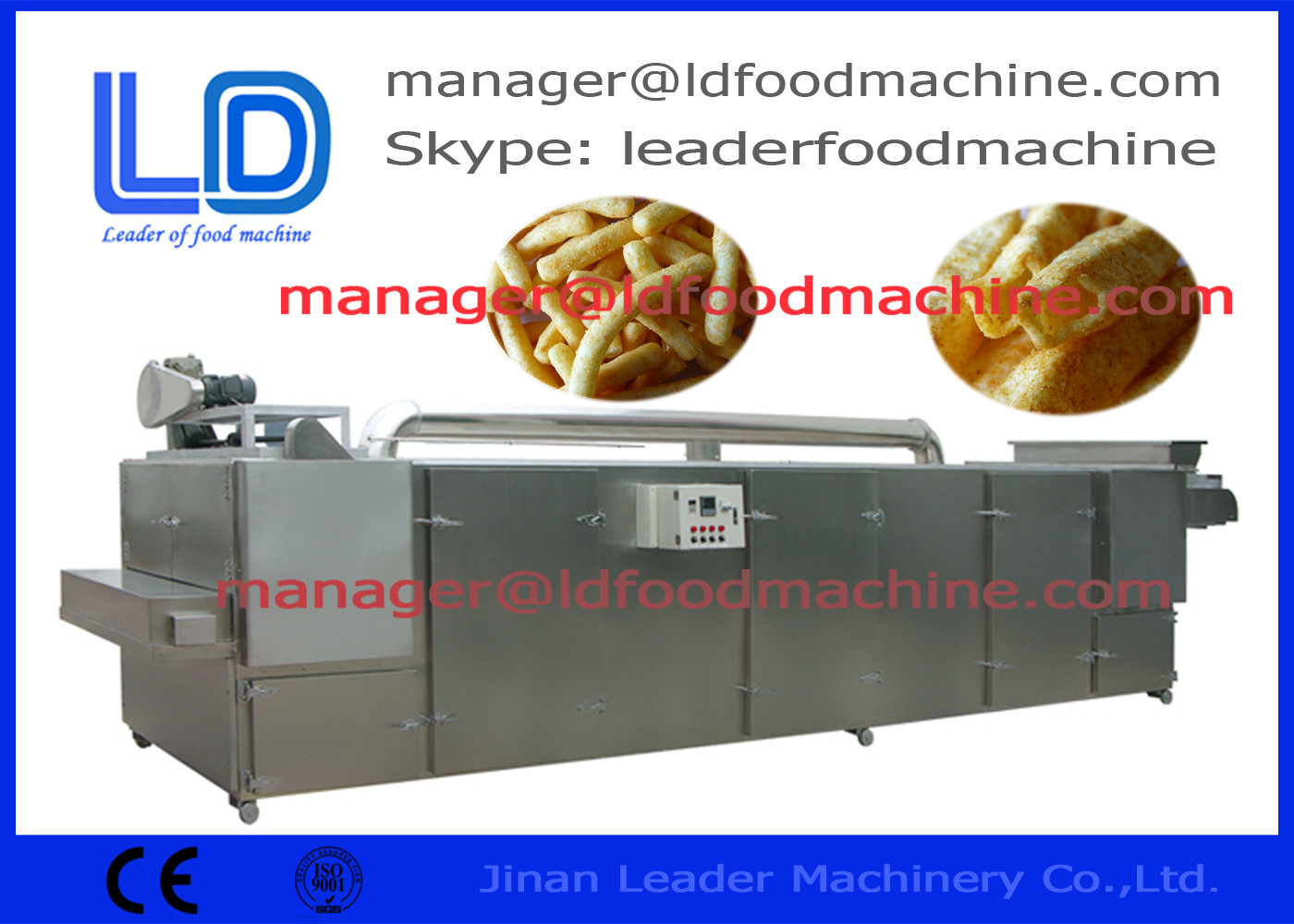 Secador automático do alimento de petisco do LD