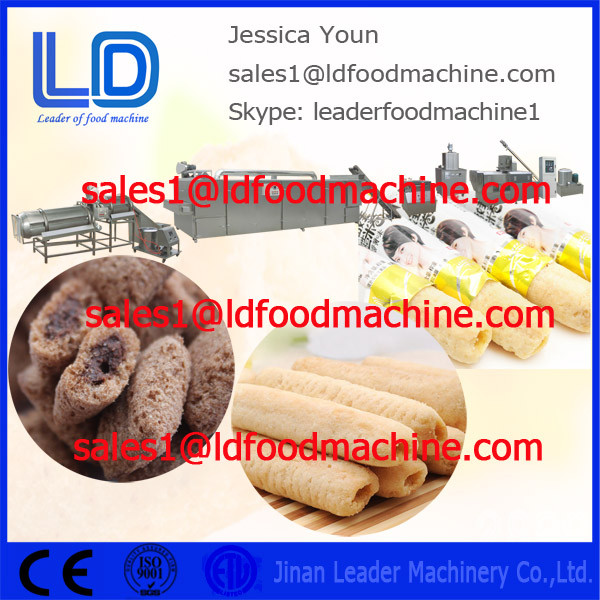 Linha de enchimento pão/biscoito da transformação de produtos alimentares de 2014 petiscos do núcleo automático novo do petisco do cereal do arroz do cozimento