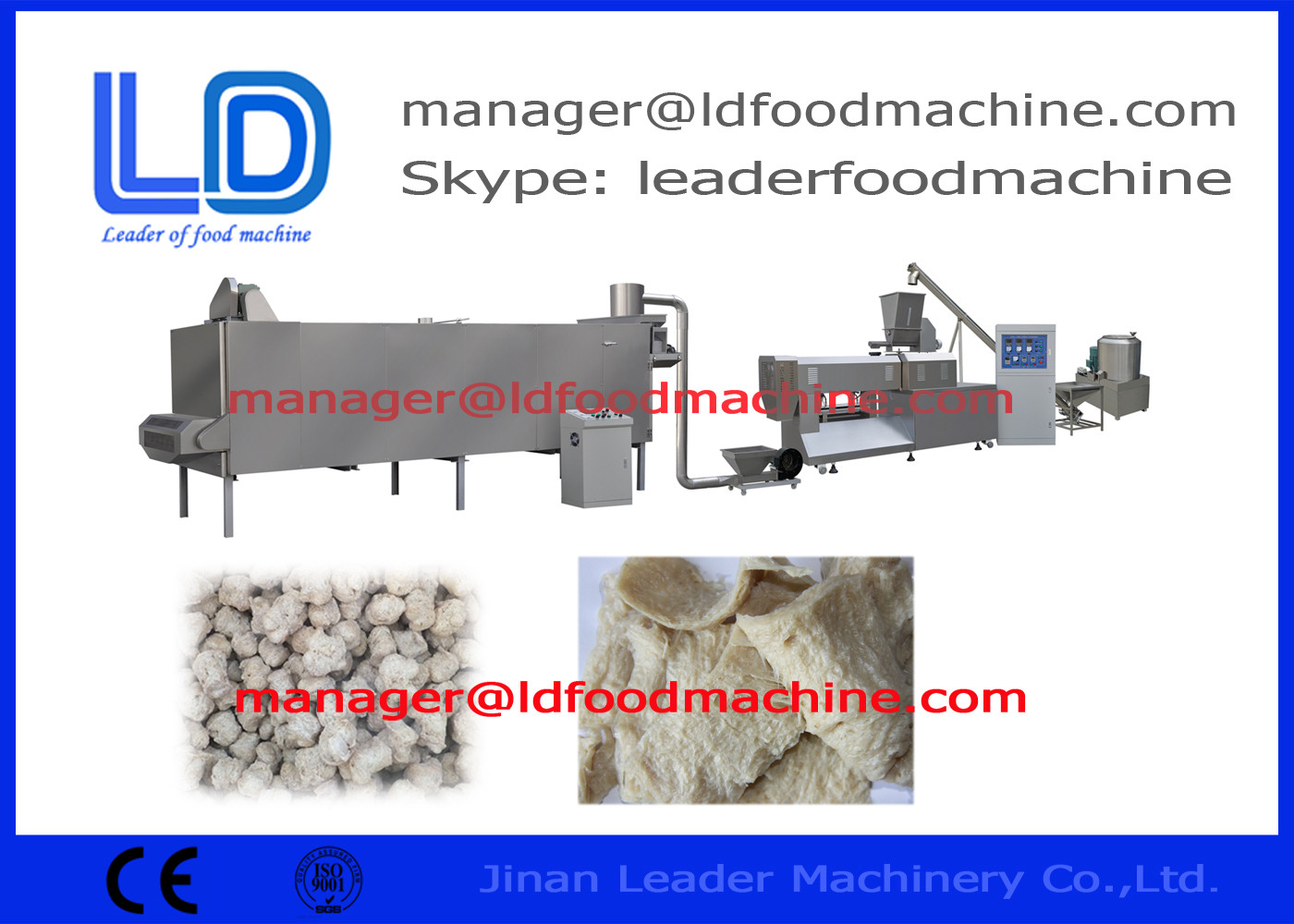 380 V/50 do feijão de soja hertz de equipamento de processamento, auto máquina do alimento da proteína do grão de soja